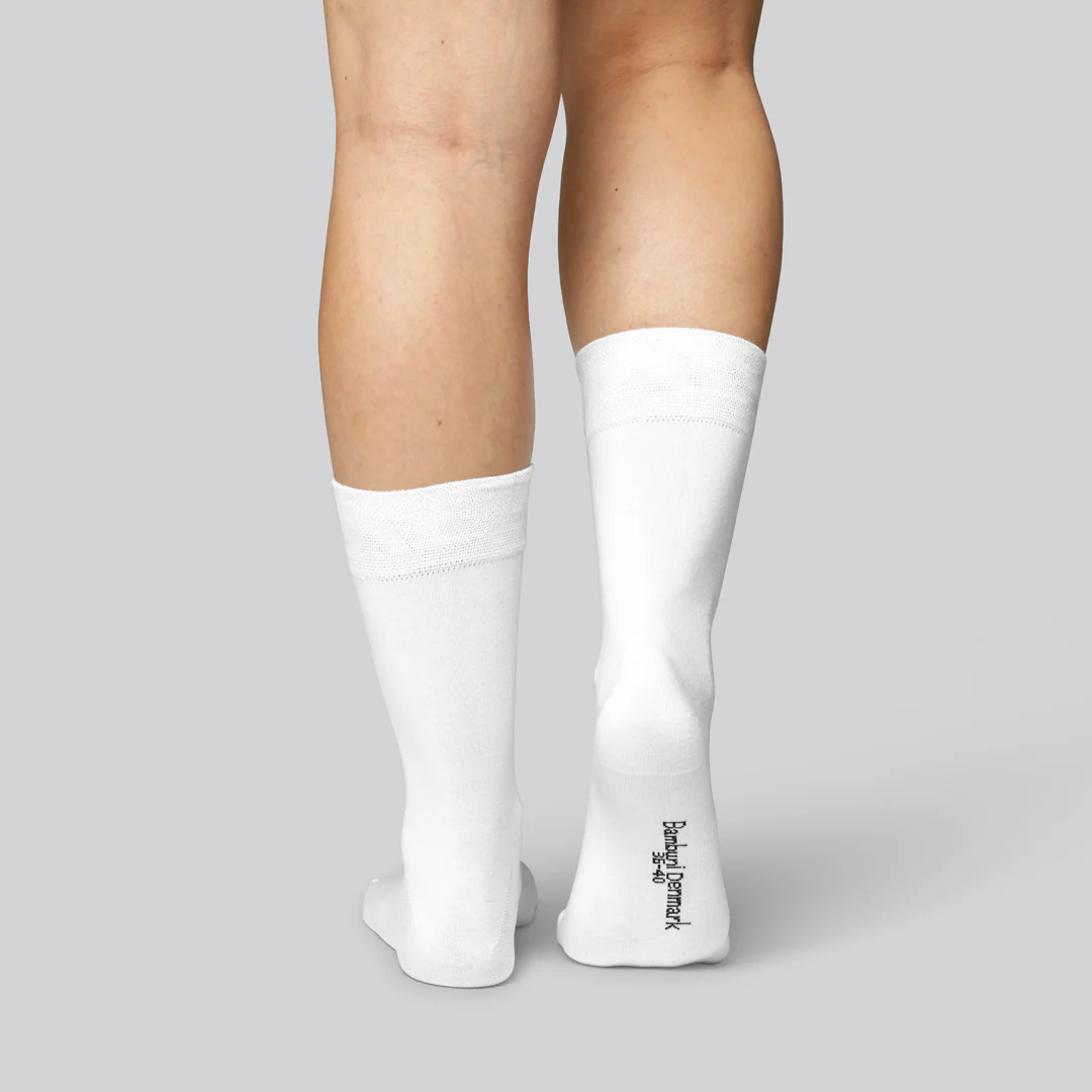 Bambus strømper i hvid til kvinder - Image 3