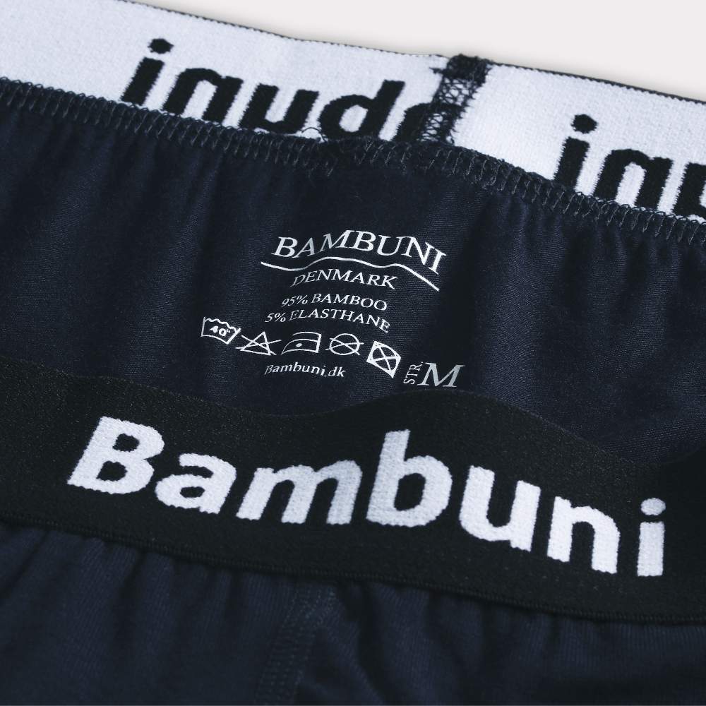 Bambus underbukser i navy blå til mænd - Image 3