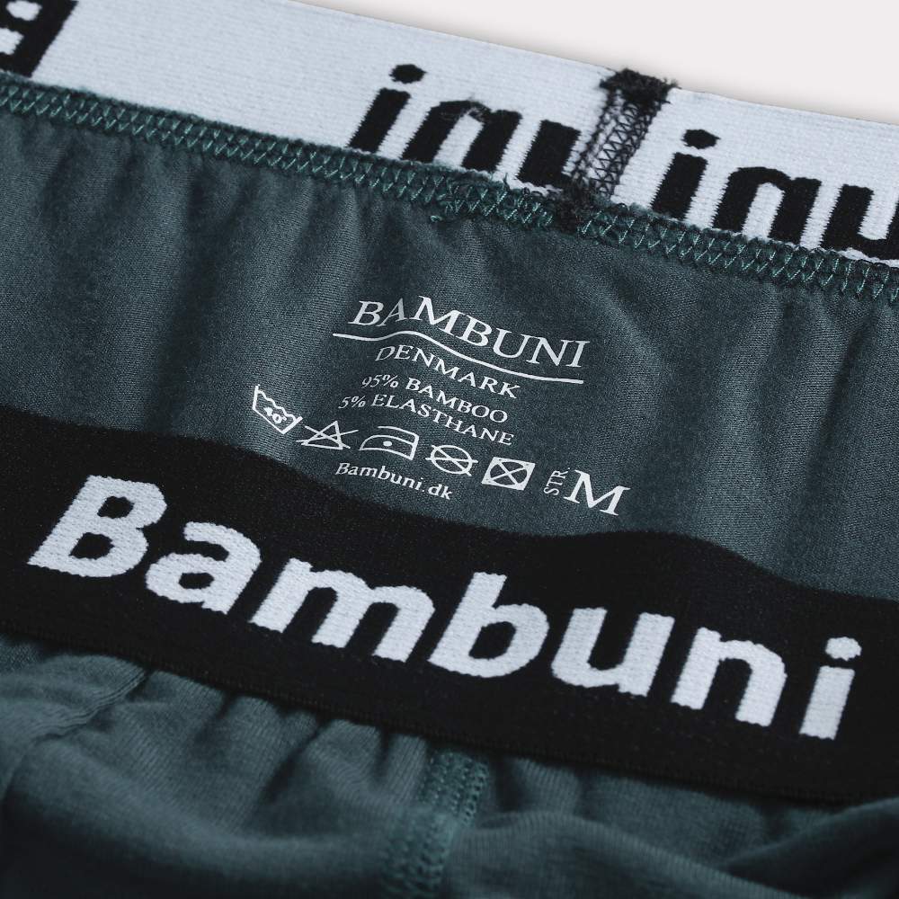 Bambus underbukser i petrol til mænd - Image 3