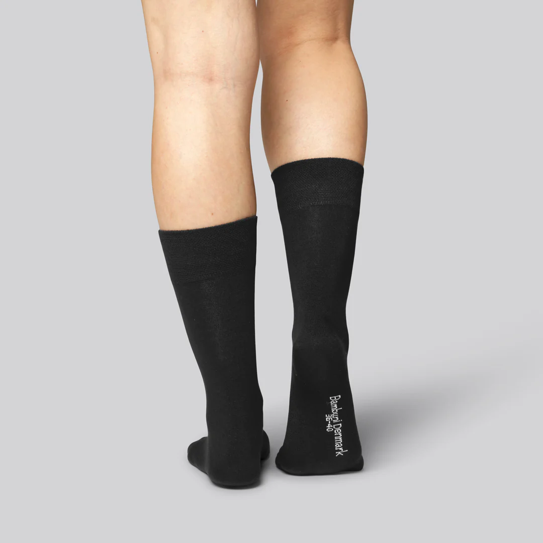 Bambus strømper i sort til kvinder - Image 3